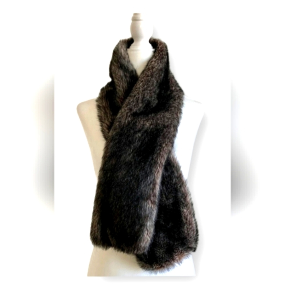 Eric Javits Vintage Faux Fur Scarf Stole